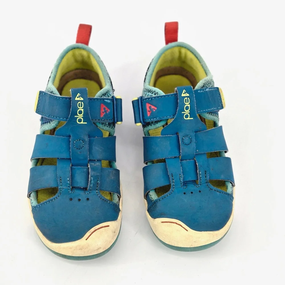 Plae Kids Sam 2.0 Blue Water Friendly Outdoor Sports Sandals Shoes Size 12.5